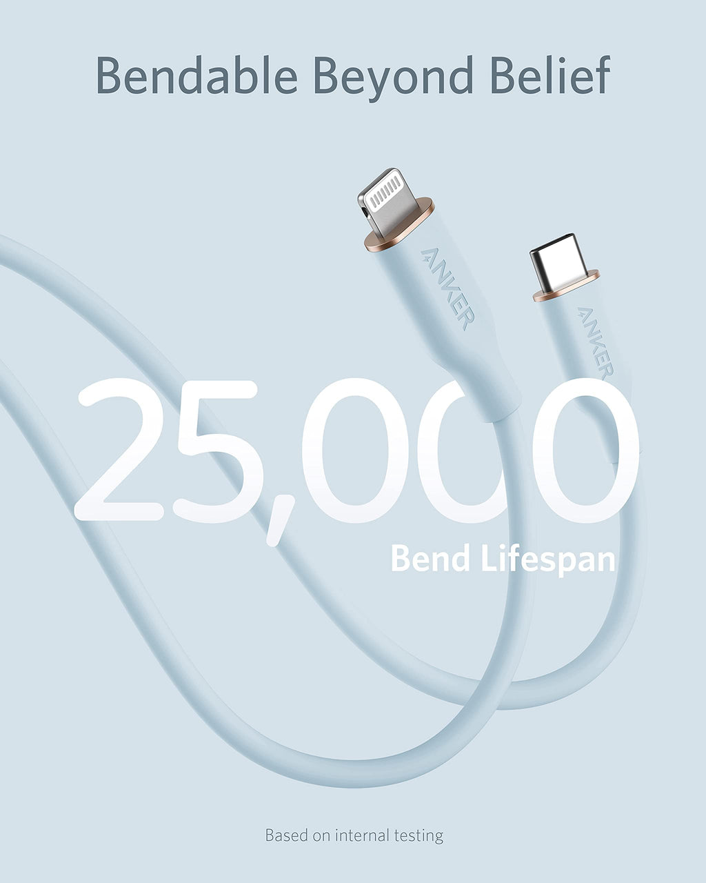 Anker 641 USB-C to Lightning Cable (Flow, Silicone)