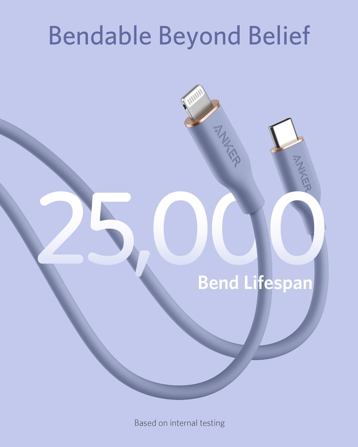 Anker 641 USB-C to Lightning Cable (Flow, 3 ft Silicone)