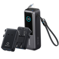 Anker Laptop Power Bank (25K, 165W, Built-In and Retractable Cables)